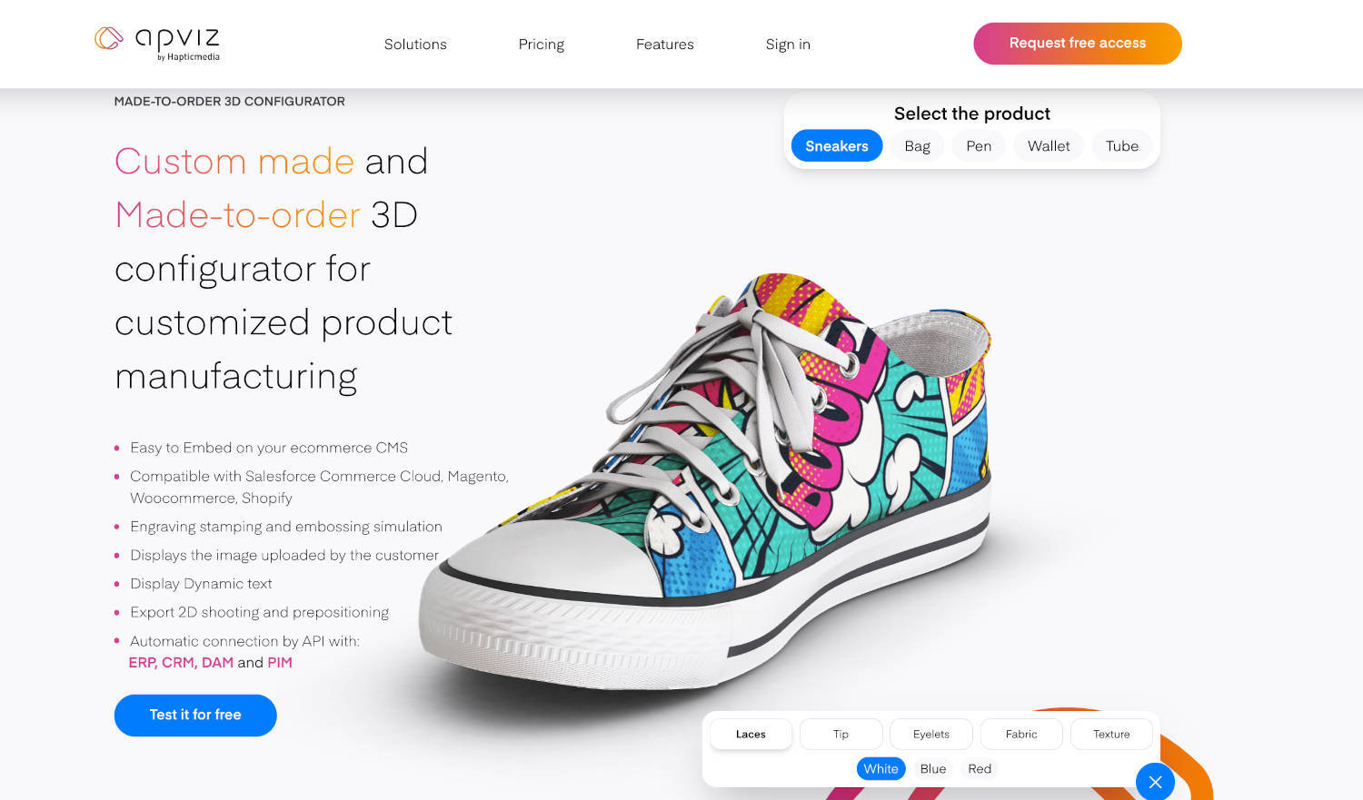 Custom shoes 3D configurator