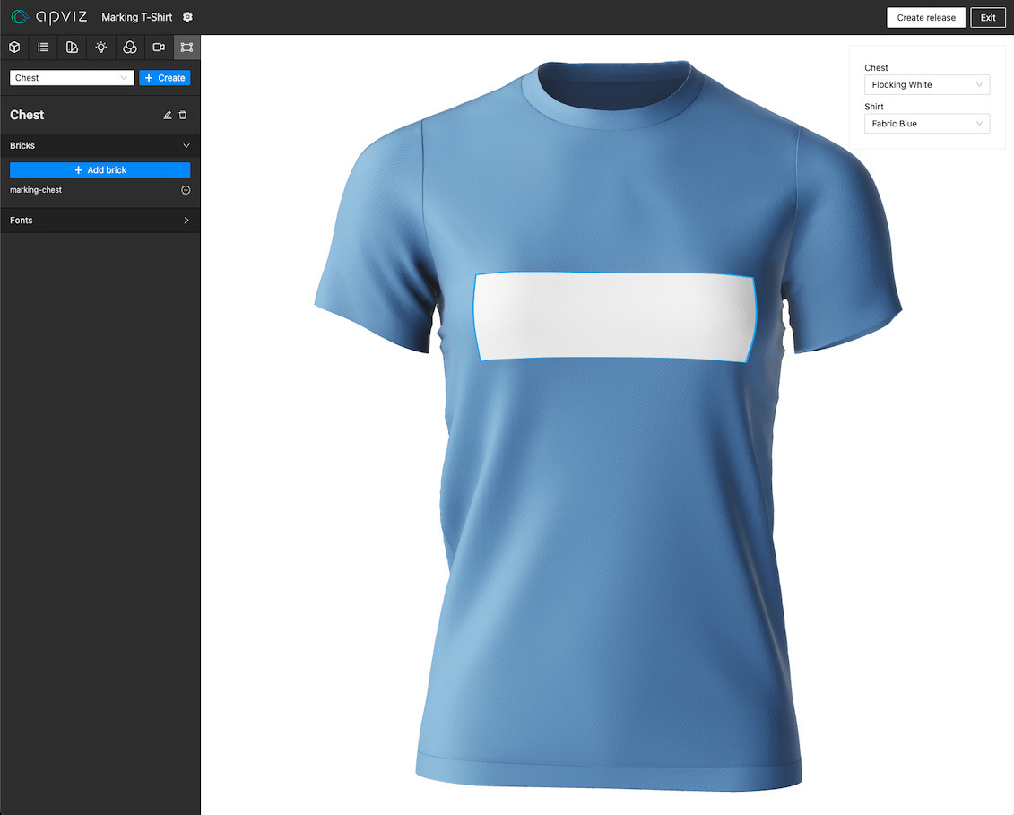 Image markig zone brick setup