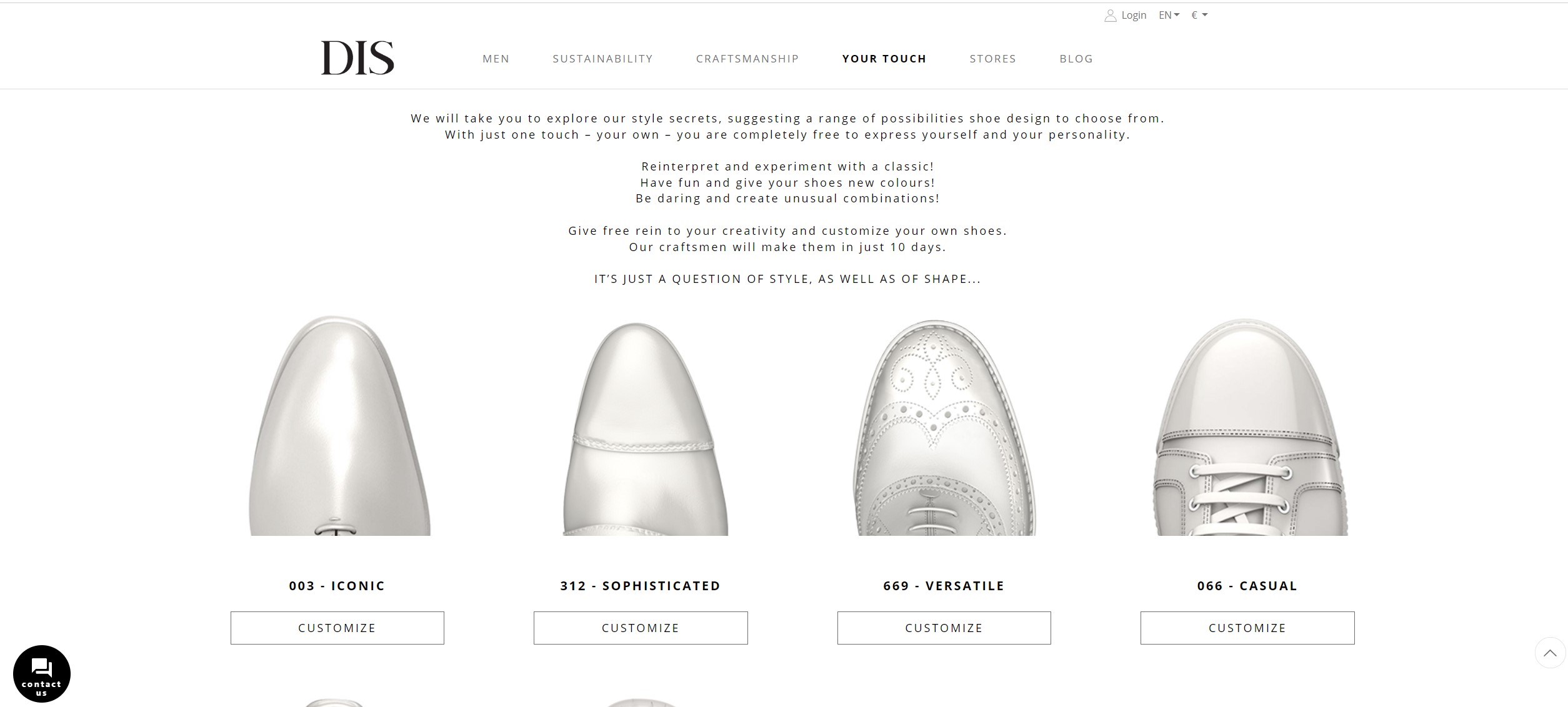DIS 3D Leather shoes configurator