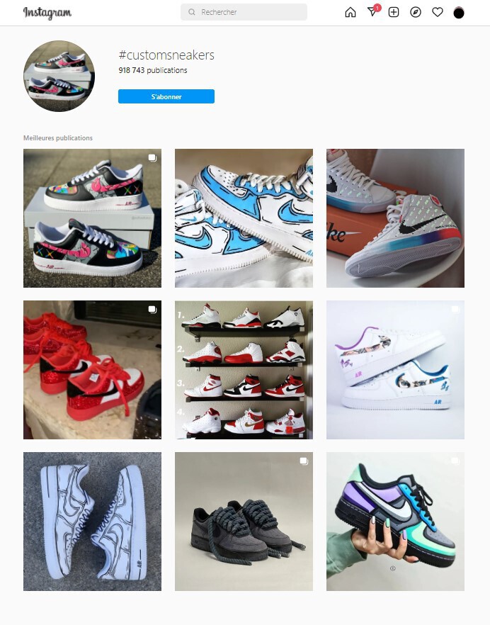 #customsneakers on Instagram publication o personalized sneakers