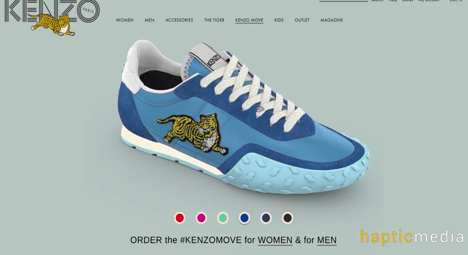 Kenzo 3D sneakers configurator by hapticmedia design your sneakers KENZO