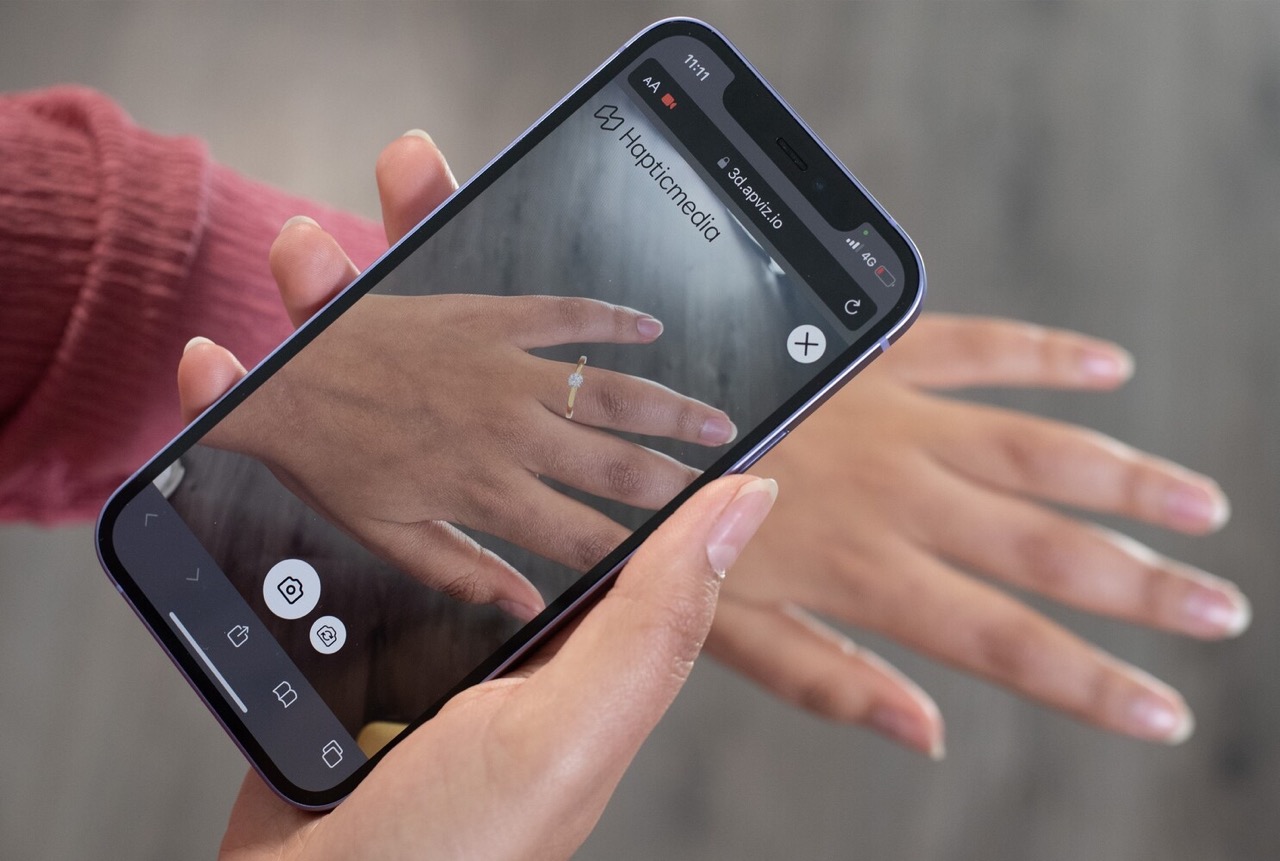 Virtual ring try on using Apviz.io